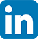 Logo LinkedIn azul con letras blancas
